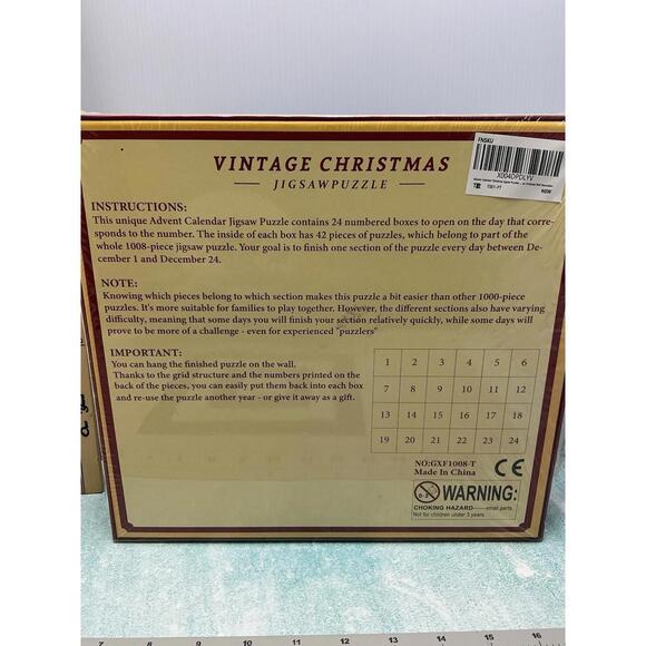 The Jigsaw Puzzle Advent Christmas Calendar (24 Boxes w. 42 Pieces (1008 Total)) - Picture 7 of 9